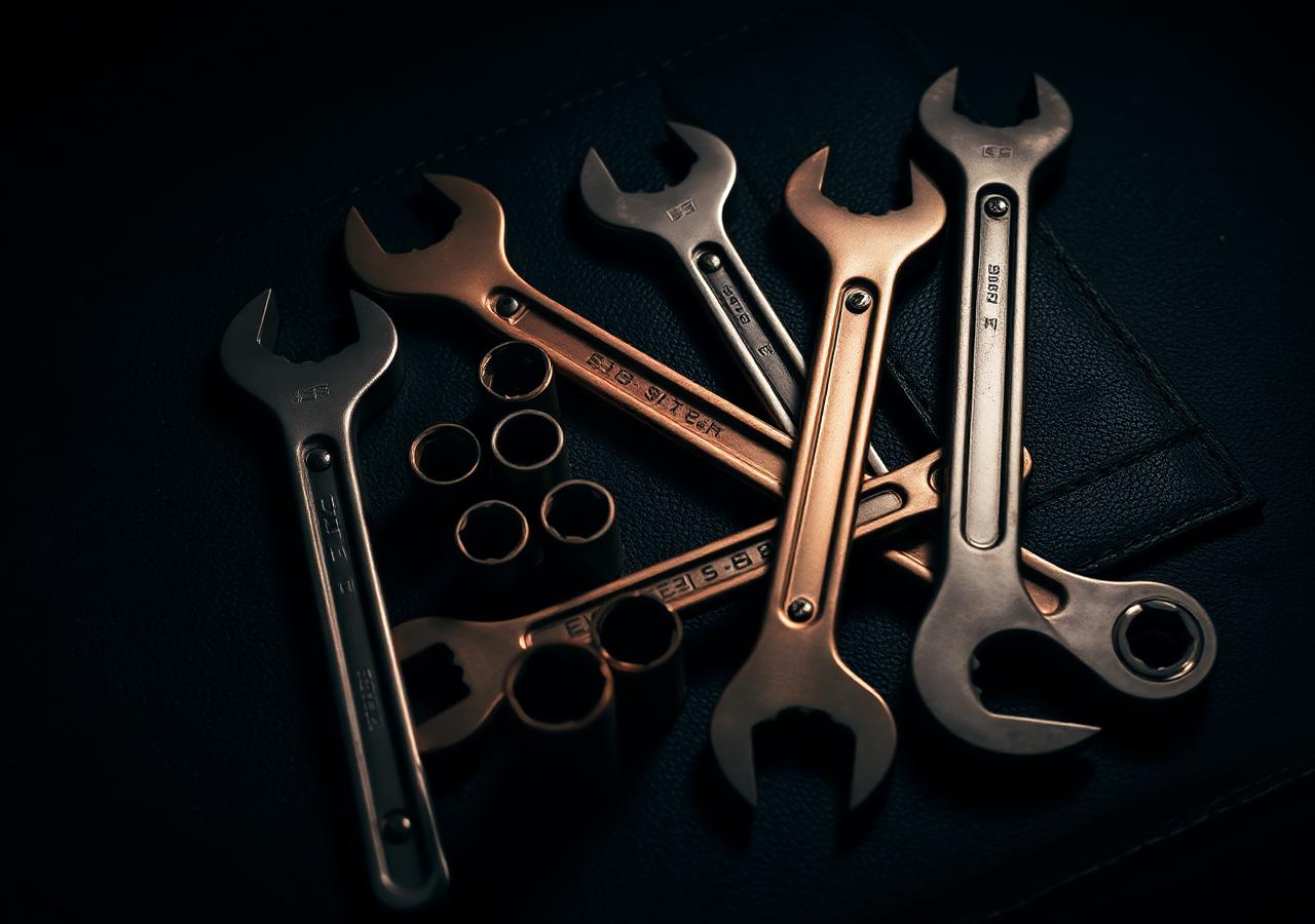 Klassiek mechanieker gereedschap